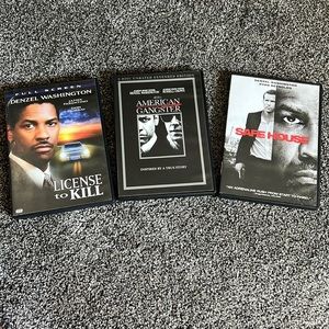 Denzel Washington DVD lot of 3